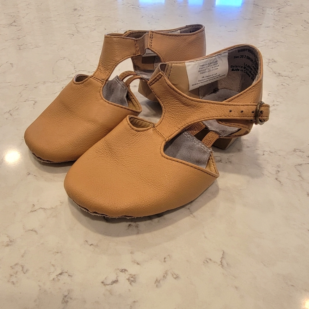 Revolution Dance Shoes Grecian Sandal Dark Tan US 2.0A Girls